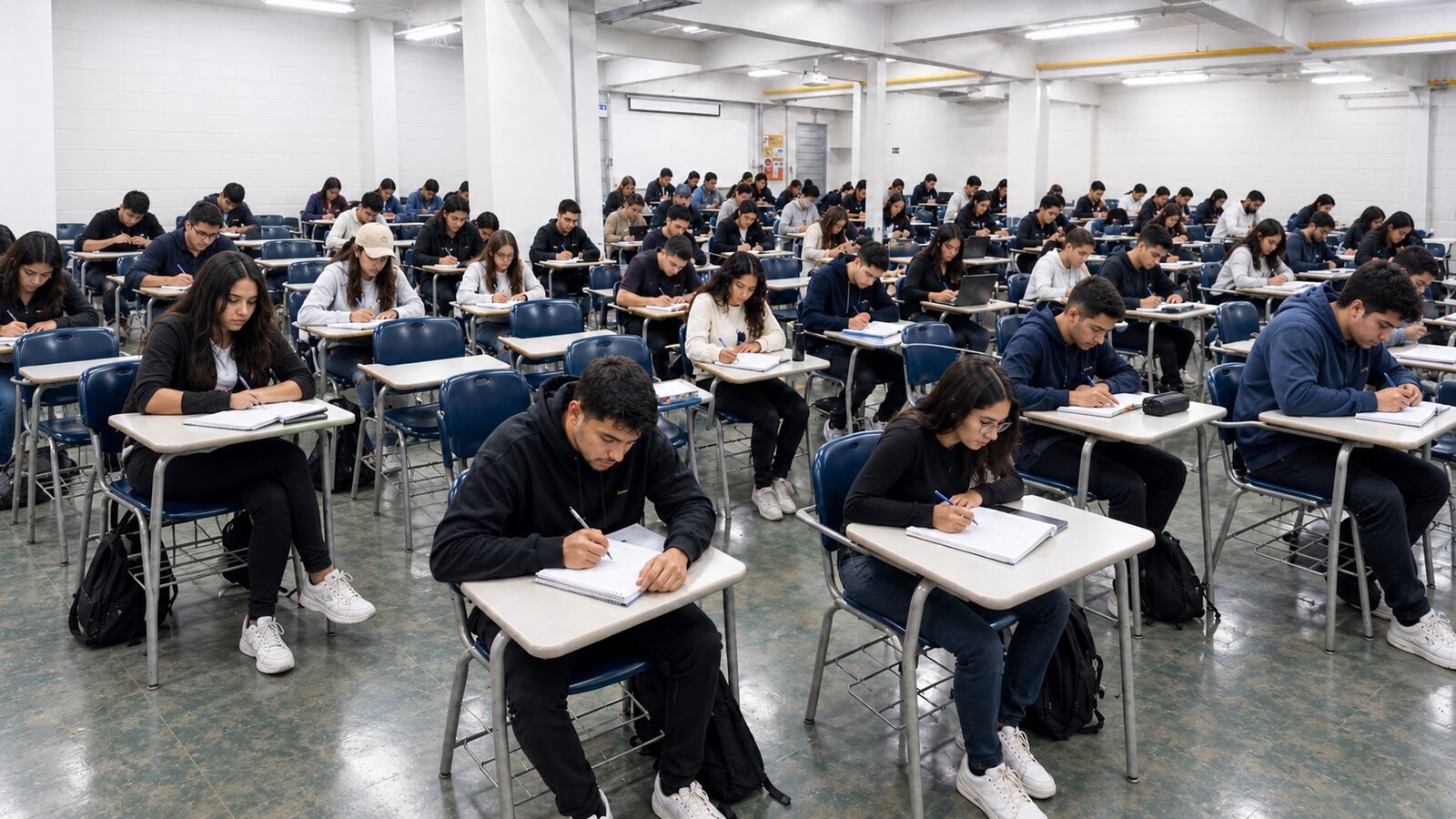 Sala de aula da FEFISO com alunos em atividade